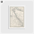 アートポストカード-Chart of the Great Barrier Reef Area - アンティーク地図 Postcard.