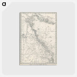 アートポストカード-Chart of the Great Barrier Reef Area - アンティーク地図 Postcard.