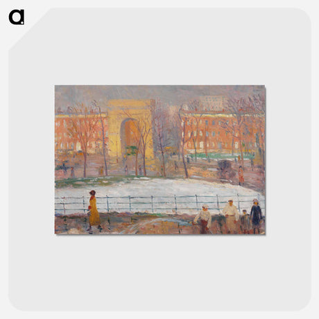 アートポストカード-Street Cleaners, Washington Square
 - バーンズ・コレクション Postcard.