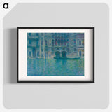 Claude Monet's Palazzo da Mula, Venice - クロード モネ Poster.