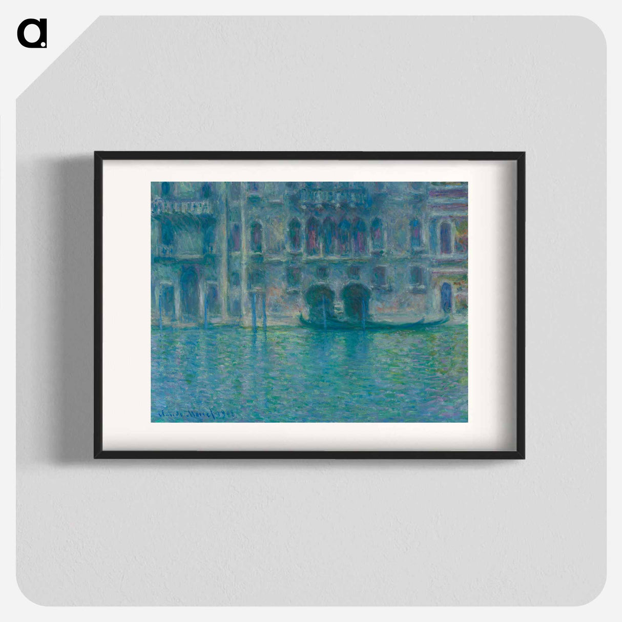 Claude Monet's Palazzo da Mula, Venice - クロード モネ Poster.