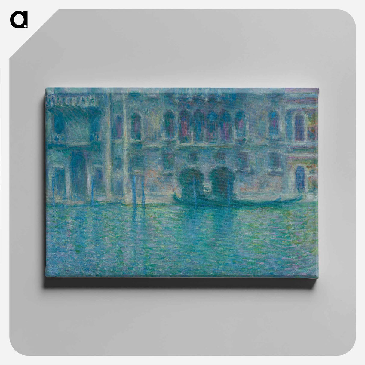 Claude Monet's Palazzo da Mula, Venice - クロード モネ Canvas.