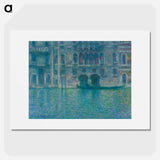 Claude Monet's Palazzo da Mula, Venice - クロード モネ Poster.