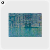 アートポストカード-Claude Monet's Palazzo da Mula, Venice - クロード モネ Postcard.