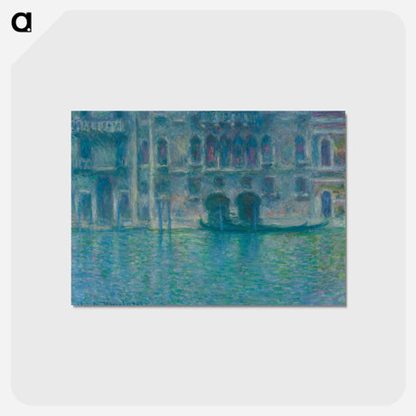 アートポストカード-Claude Monet's Palazzo da Mula, Venice - クロード モネ Postcard.
