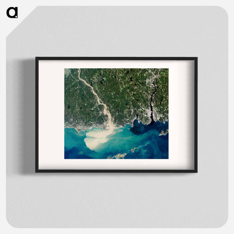 アートポスター-Connecticut River Sediment Plume
 - 上空からの地球 Poster.