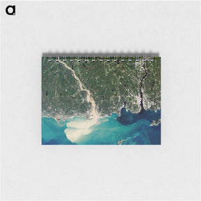 アートメモ帳-Connecticut River Sediment Plume
 - 上空からの地球 Memo.