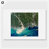 アートポスター-Connecticut River Sediment Plume
 - 上空からの地球 Poster.