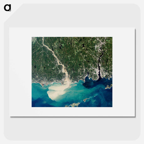 アートポスター-Connecticut River Sediment Plume
 - 上空からの地球 Poster.