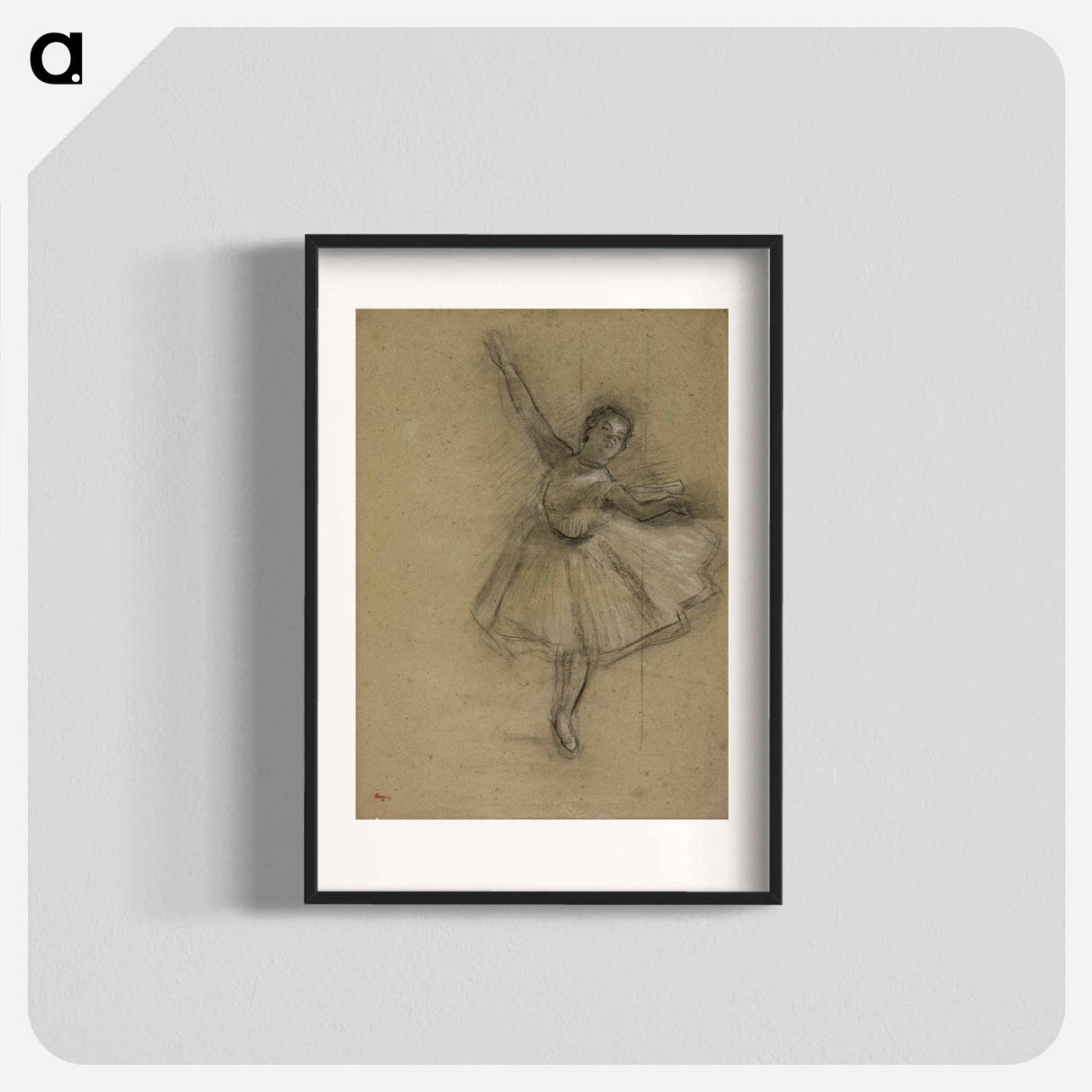 Dancer Turning - エドガー ドガ Poster.