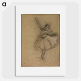 Dancer Turning - Edgar Degas Poster.