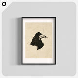 アートポスター-Head of a Raven in Profile, from The Raven (Le Corbeau) by Édouard Manet - エドゥアール マネ Poster.