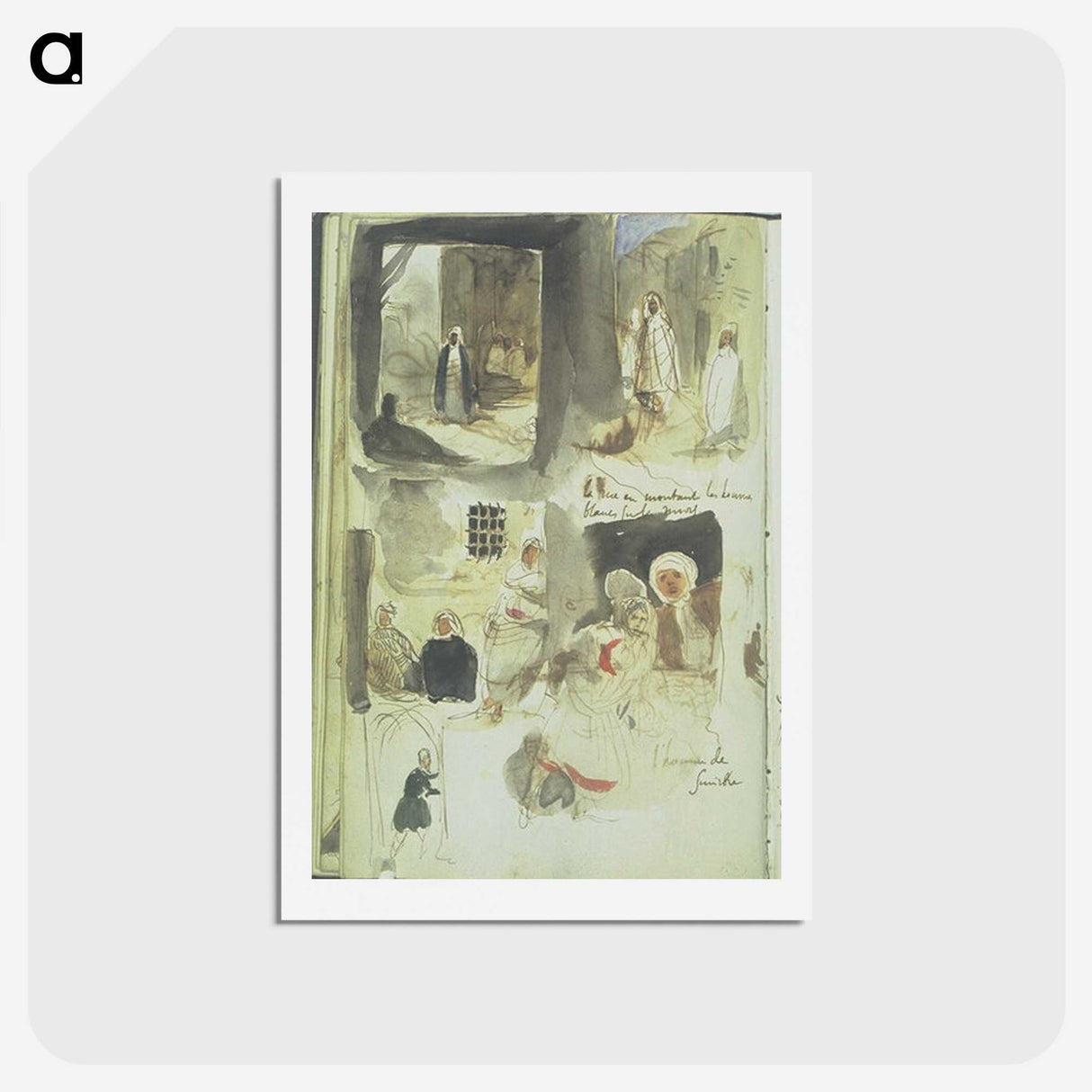 2-67_Eugene-Delacroix_hagaki