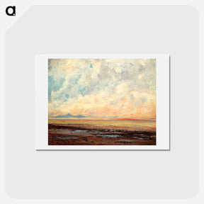 アートポストカード-Seascape - ギュスターヴ クールベ Postcard.