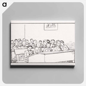 アートパネル-Boys in a class - ユリー デ フラーハ Canvas.