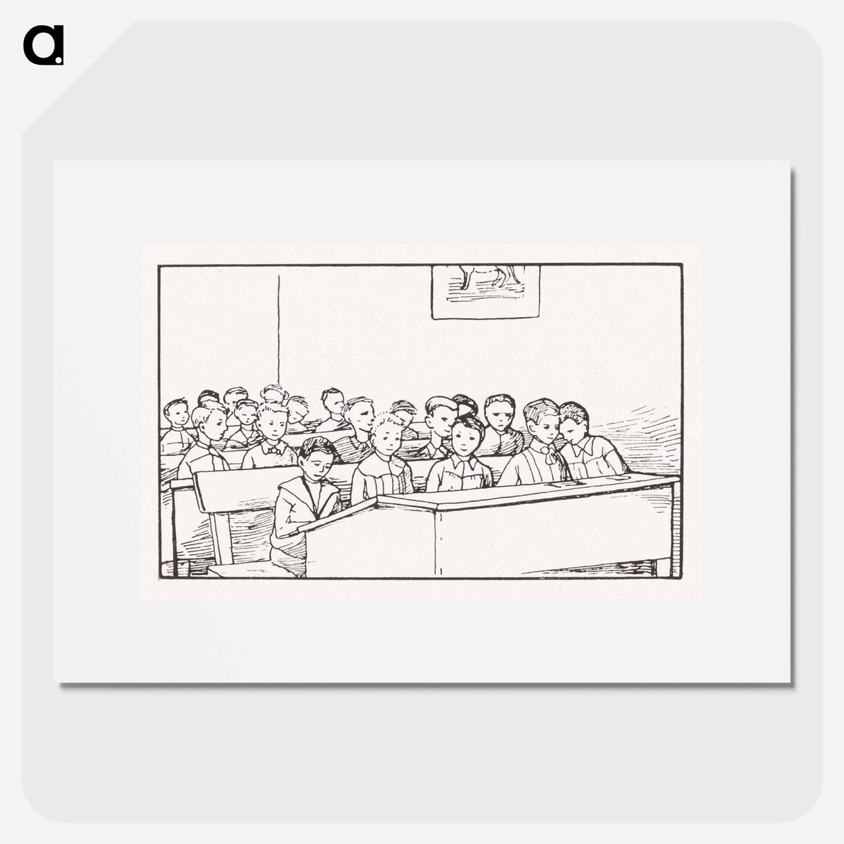 Boys in a class - Julie de Graag Poster.
