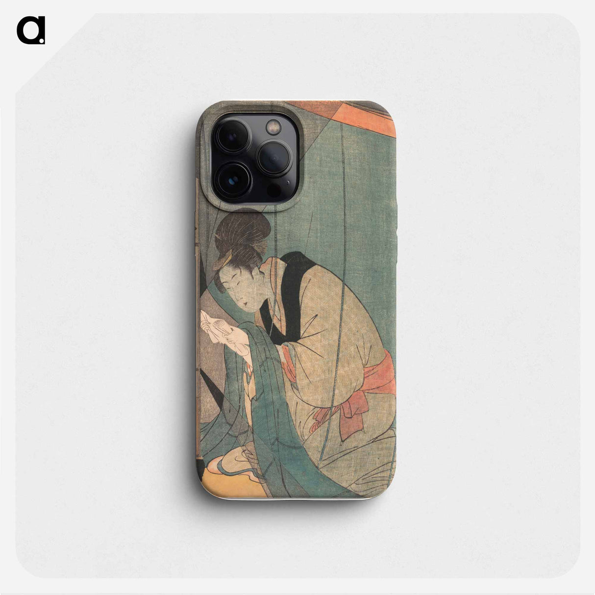 Woman Reading a Letter under a Mosquito Net - 喜多川 歌麿 Phone Case.