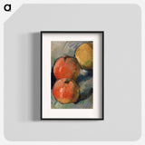 Three Apples - Paul Cezanne Poster.