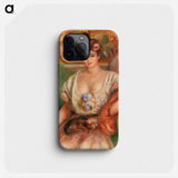 Portrait of Misia Sert (Jeune femme au griffon) - Pierre Auguste Renoir Phone Case.