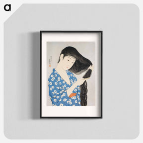 アートポスター-Woman Combing Her Hair
 - セントルイス美術館 Poster.