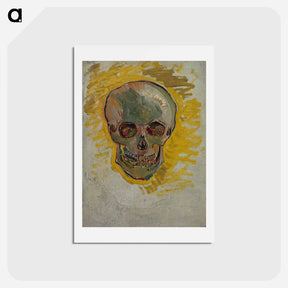 アートポストカード-Skull - フィンセント ファン ゴッホ Postcard.