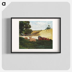 アートポスター-Warm Afternoon - ウィンスロー ホーマー Poster.
