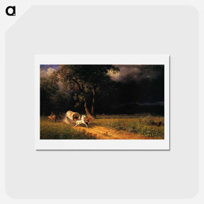 アートポストカード-The Ambush - アルバート ビアスタット Postcard.