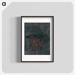 アートポスター-Head of a man in a hat - アーノルド ピーター ワイズ クビンチャン Poster.