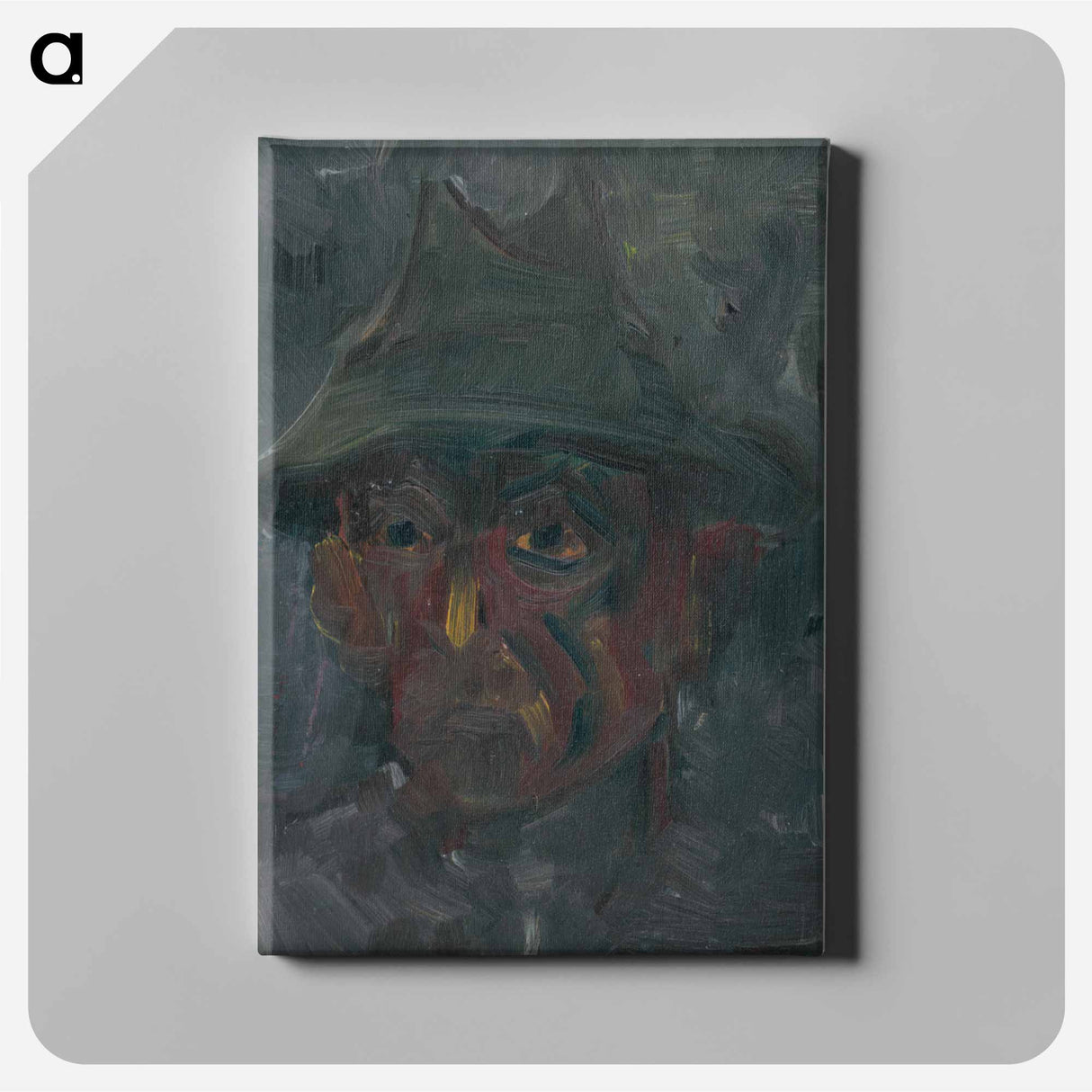 Head of a man in a hat - アーノルド ピーター ワイズ クビンチャン Canvas.