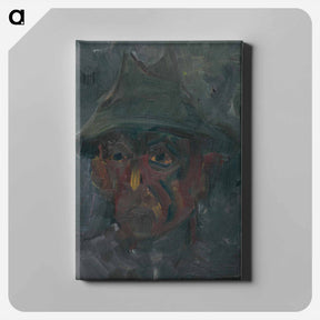 アートパネル-Head of a man in a hat - アーノルド ピーター ワイズ クビンチャン Canvas.