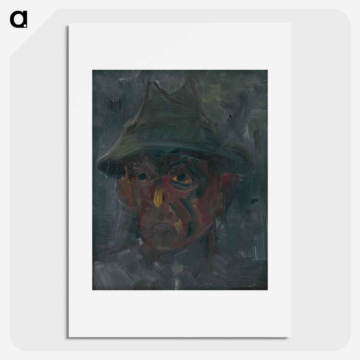 Head of a man in a hat - アーノルド ピーター ワイズ クビンチャン Poster.