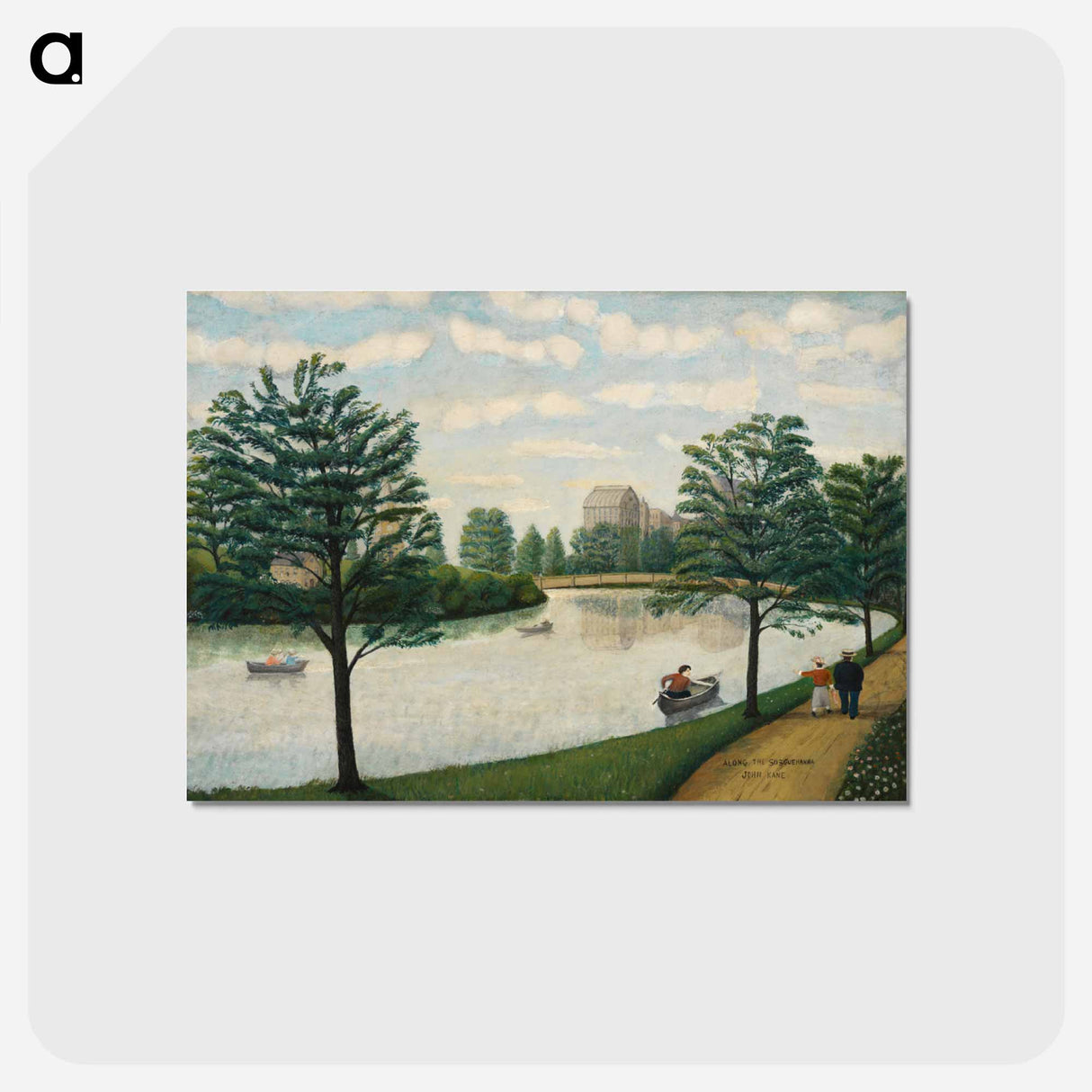 アートポストカード-Along the Susquehanna
 - バーンズ・コレクション Postcard.