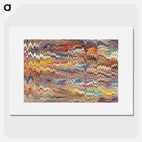 アートポスター-Glitch Pattern Background
 - 大英図書館 Poster.