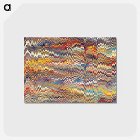 アートポストカード-Glitch Pattern Background
 - 大英図書館 Postcard.