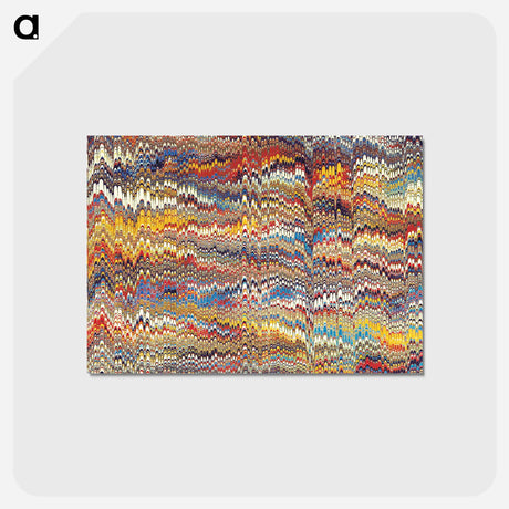 アートポストカード-Glitch Pattern Background
 - 大英図書館 Postcard.