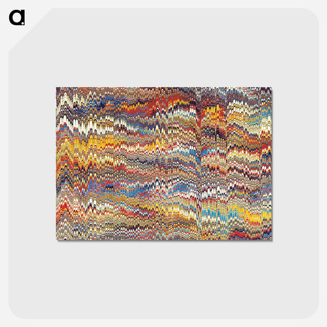 アートポストカード-Glitch Pattern Background
 - 大英図書館 Postcard.