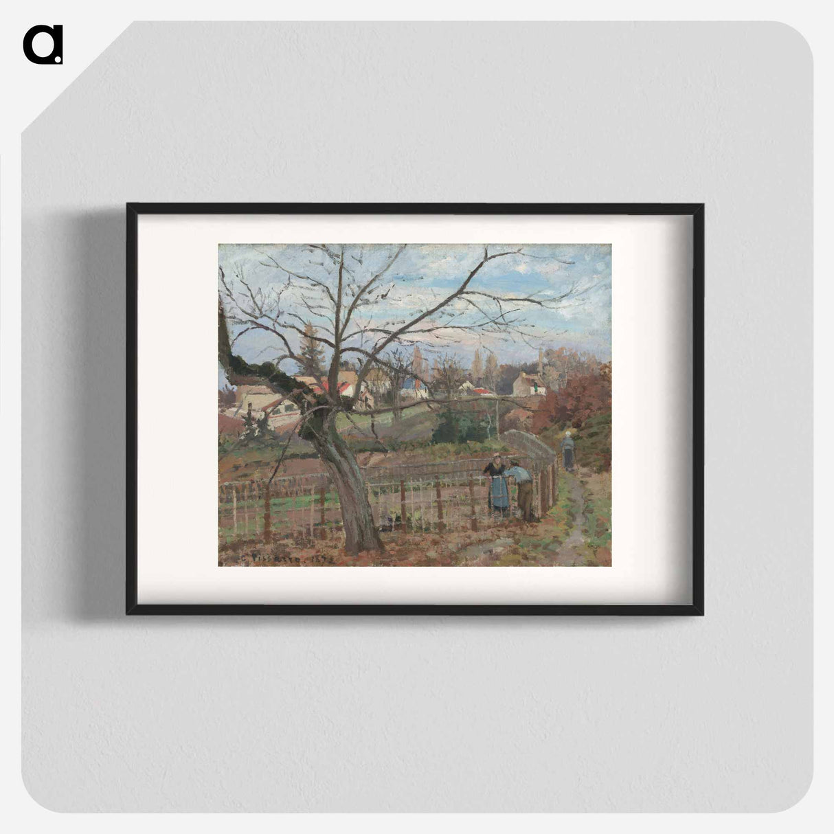 The Fence - Camille Pissarro Poster.