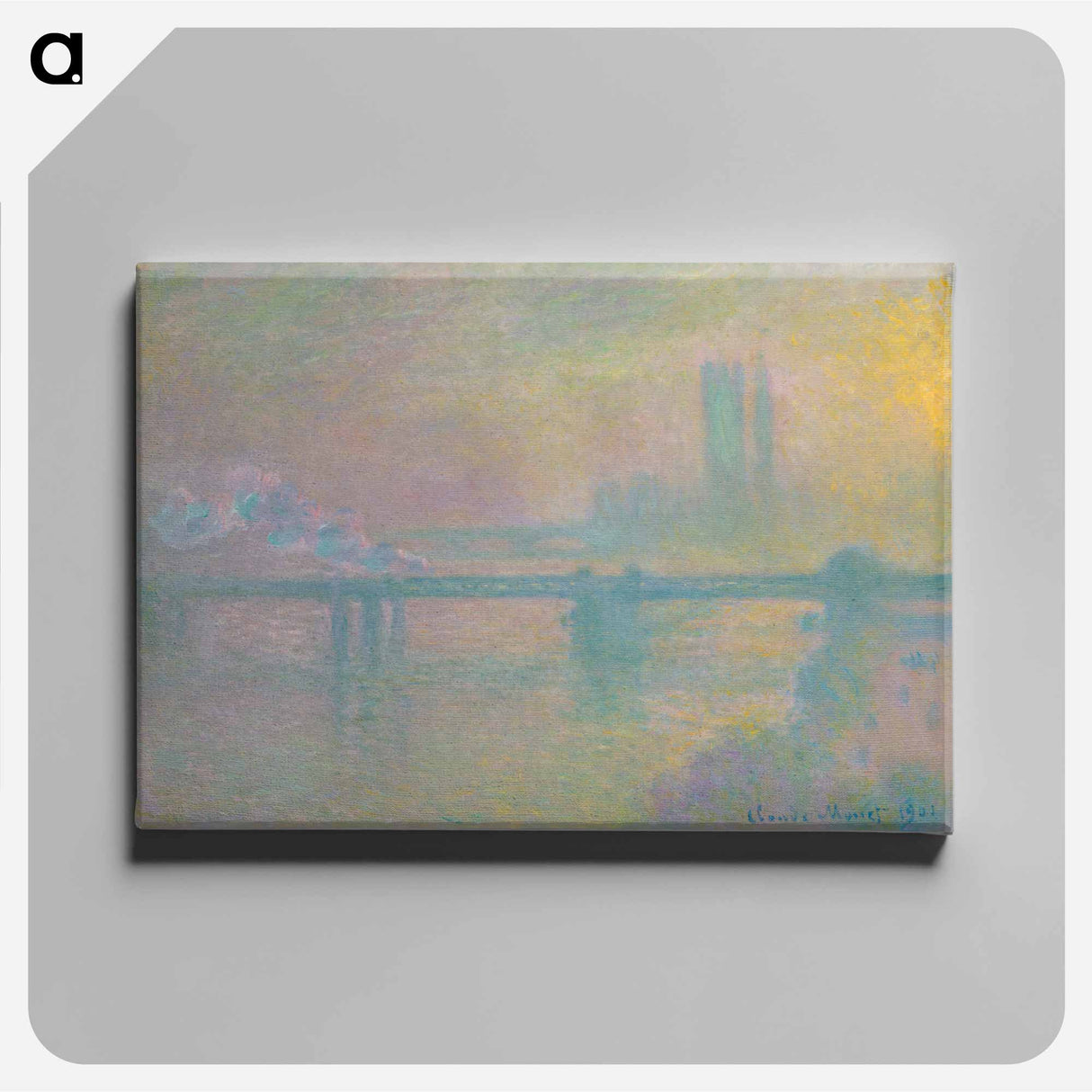 Charing Cross Bridge, London - クロード モネ Canvas.