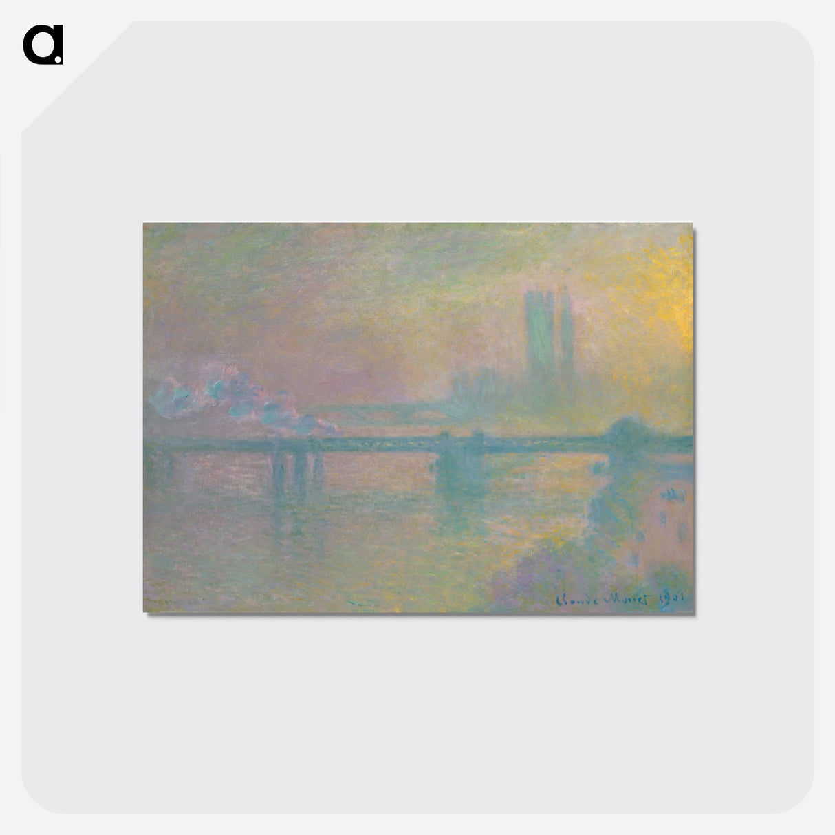 Charing Cross Bridge, London - クロード モネ Postcard.