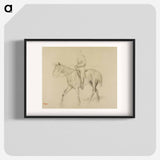 Horse and Rider - エドガー ドガ Poster.