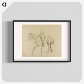 アートポスター-Horse and Rider - エドガー ドガ Poster.