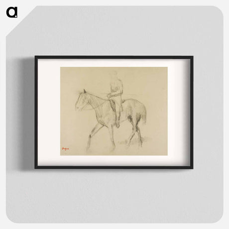 アートポスター-Horse and Rider - エドガー ドガ Poster.