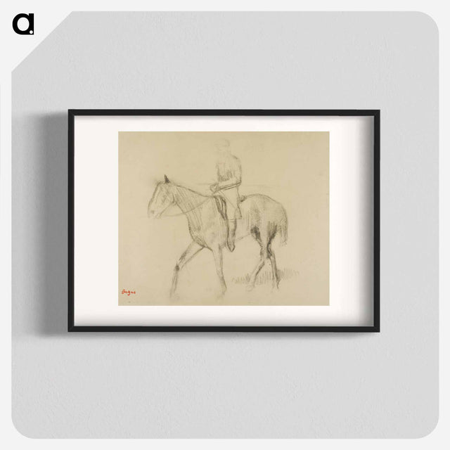 アートポスター-Horse and Rider - エドガー ドガ Poster.