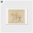 アートポストカード-Horse and Rider - エドガー ドガ Postcard.