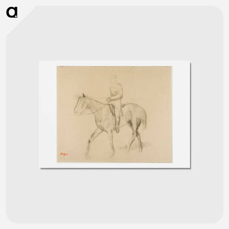 アートポストカード-Horse and Rider - エドガー ドガ Postcard.