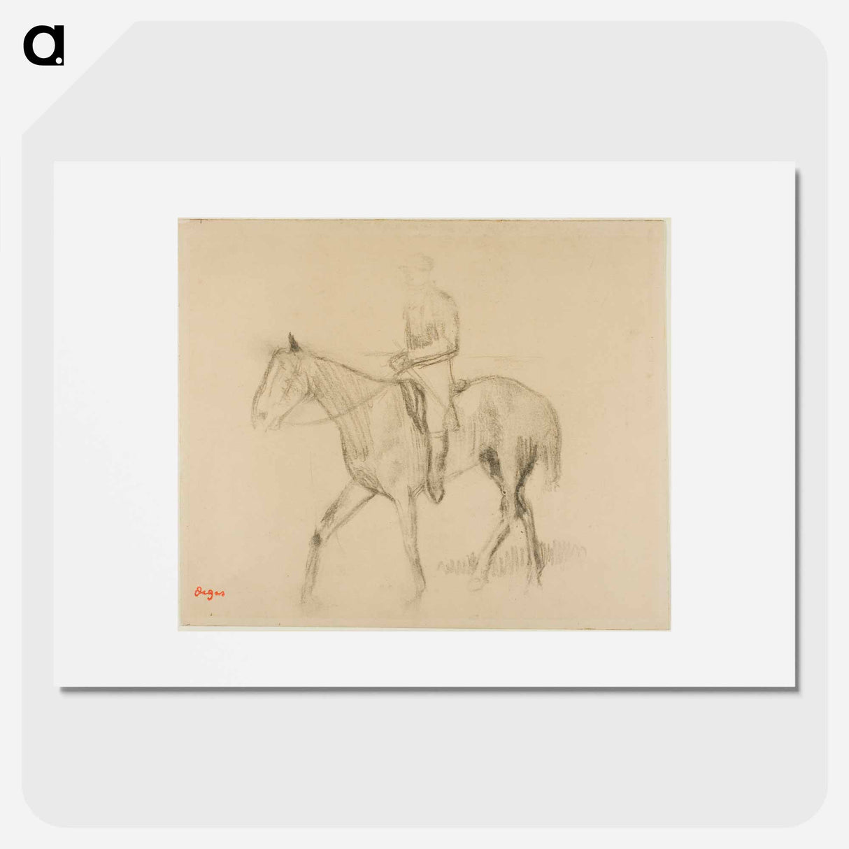 Horse and Rider - Edgar Degas Poster.