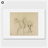 Horse and Rider - エドガー ドガ Poster.
