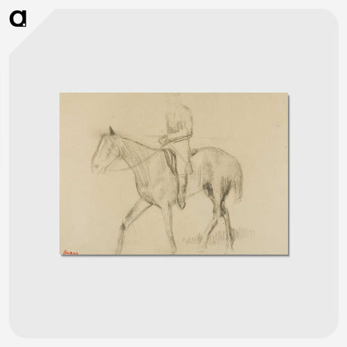Horse and Rider - エドガー ドガ Postcard.