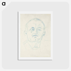 アートポストカード-Self–Portrait - エドヴァルド ムンク Postcard.