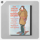 アートパネル-On Snow Shoes to The Barren Grounds - エドワード ペンフィールド Canvas.